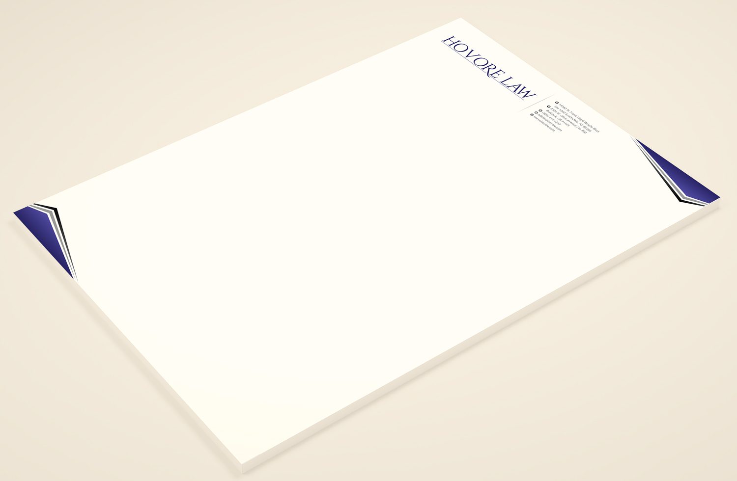 Stationery Design by Petter Goms for Powers & Hovore | Design #22551821