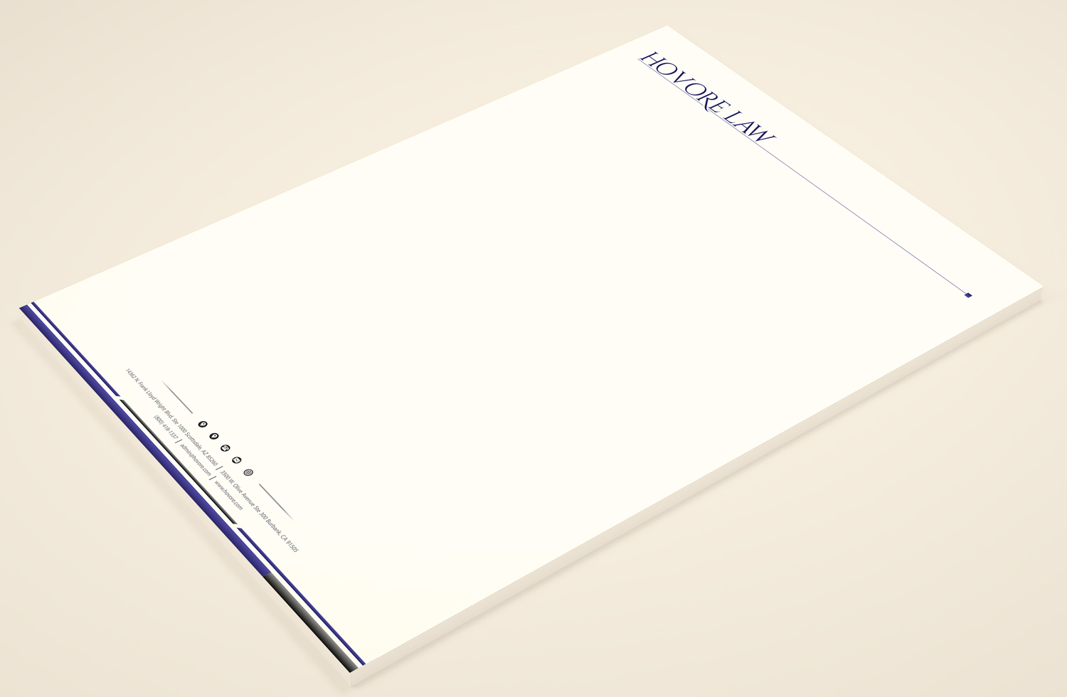 Stationery Design by Petter Goms for Powers & Hovore | Design #22552005