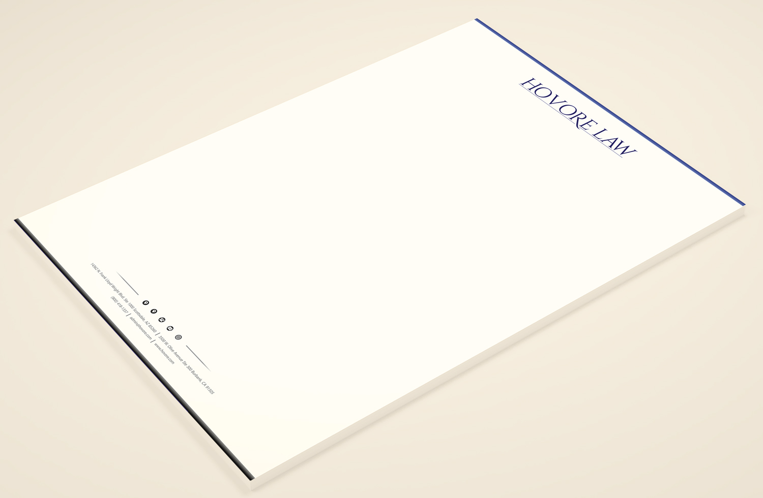 Stationery Design by Petter Goms for Powers & Hovore | Design #22552032