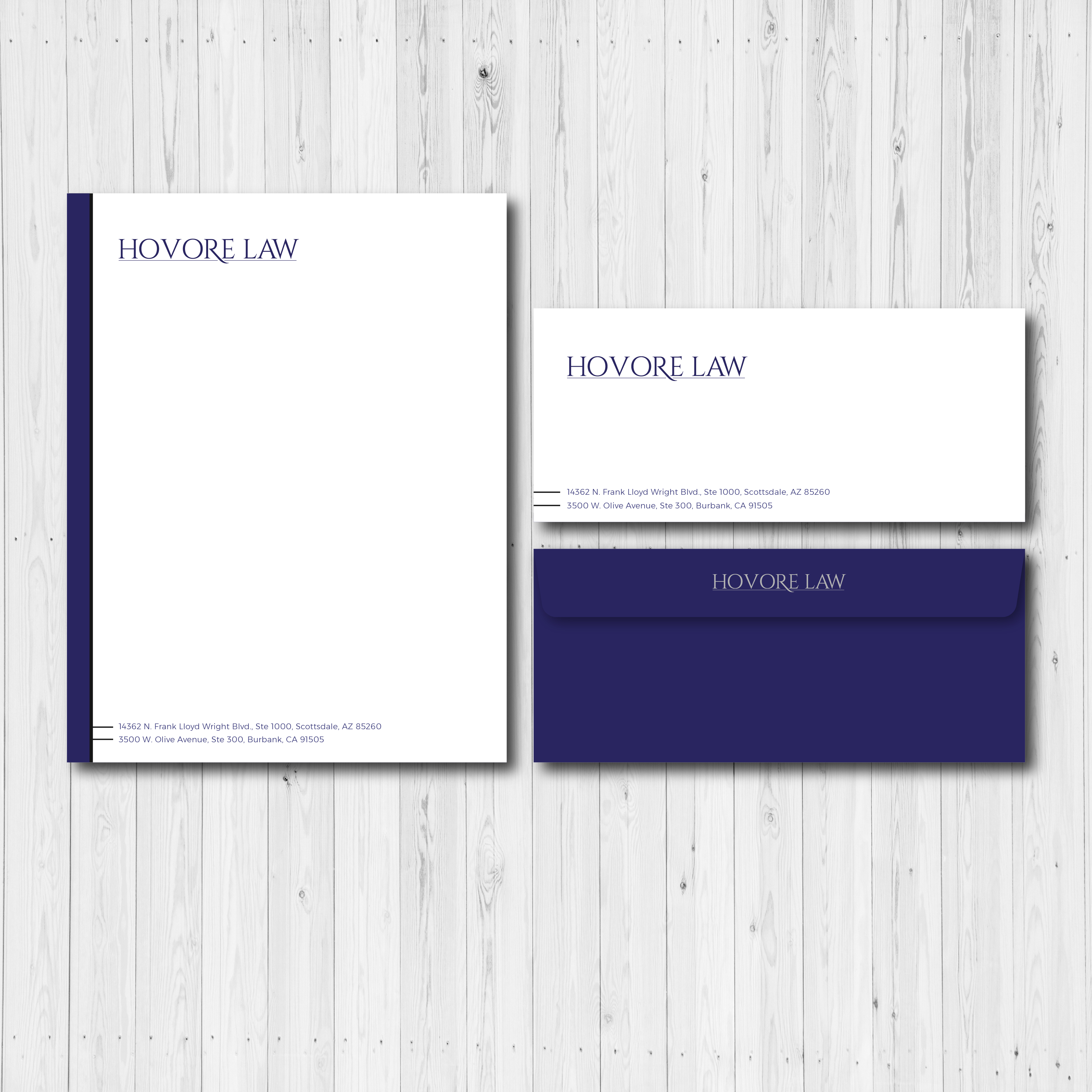 Stationery Design by Bold Pixels for Powers & Hovore | Design #22566059