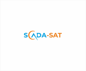 SCADA (all capitals) and SAT (short for satellite)... SAT may be upper case or lower case or a combination.  | Logo Design by Logocraft