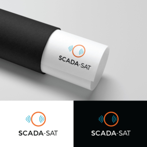 SCADA (all capitals) and SAT (short for satellite)... SAT may be upper case or lower case or a combination.  | Logo Design by Rii