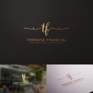 TimeWise Financial  (and then tag line "Where purposeful wealth creates meaningful living” | Logo Design by Paperfox Designs
