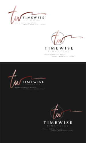 TimeWise Financial  (and then tag line "Where purposeful wealth creates meaningful living” | Logo-Design von Majestic Prints
