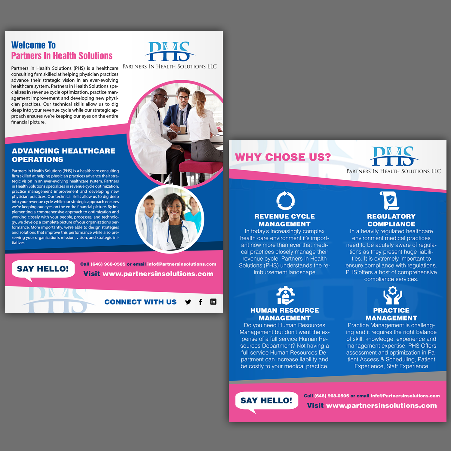 Flyer-Design von aspiremedia für Partners In Health Solutions LLC | Design #22574651