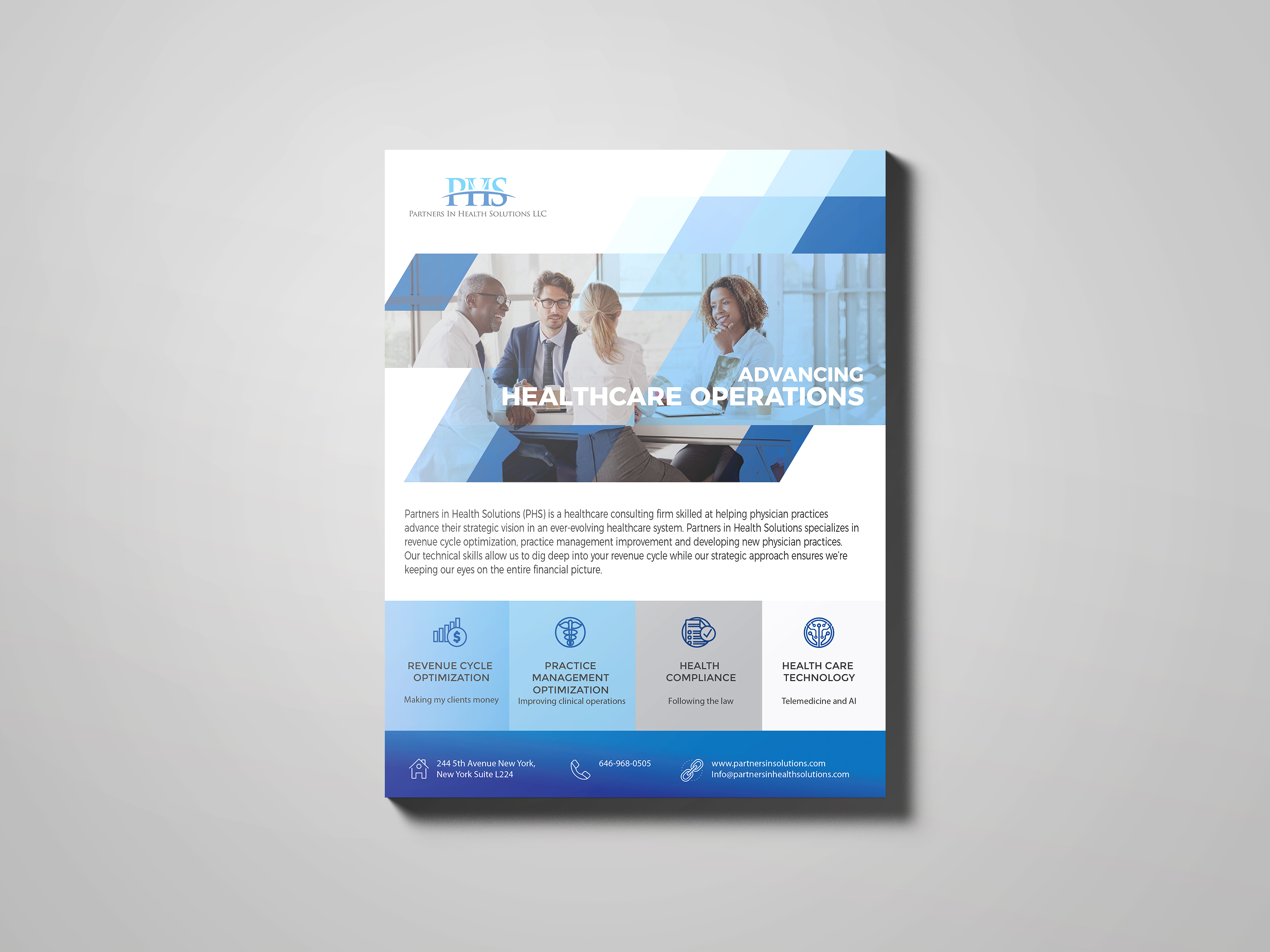 Flyer Design by coo.lt for Partners In Health Solutions LLC | Design #22553591