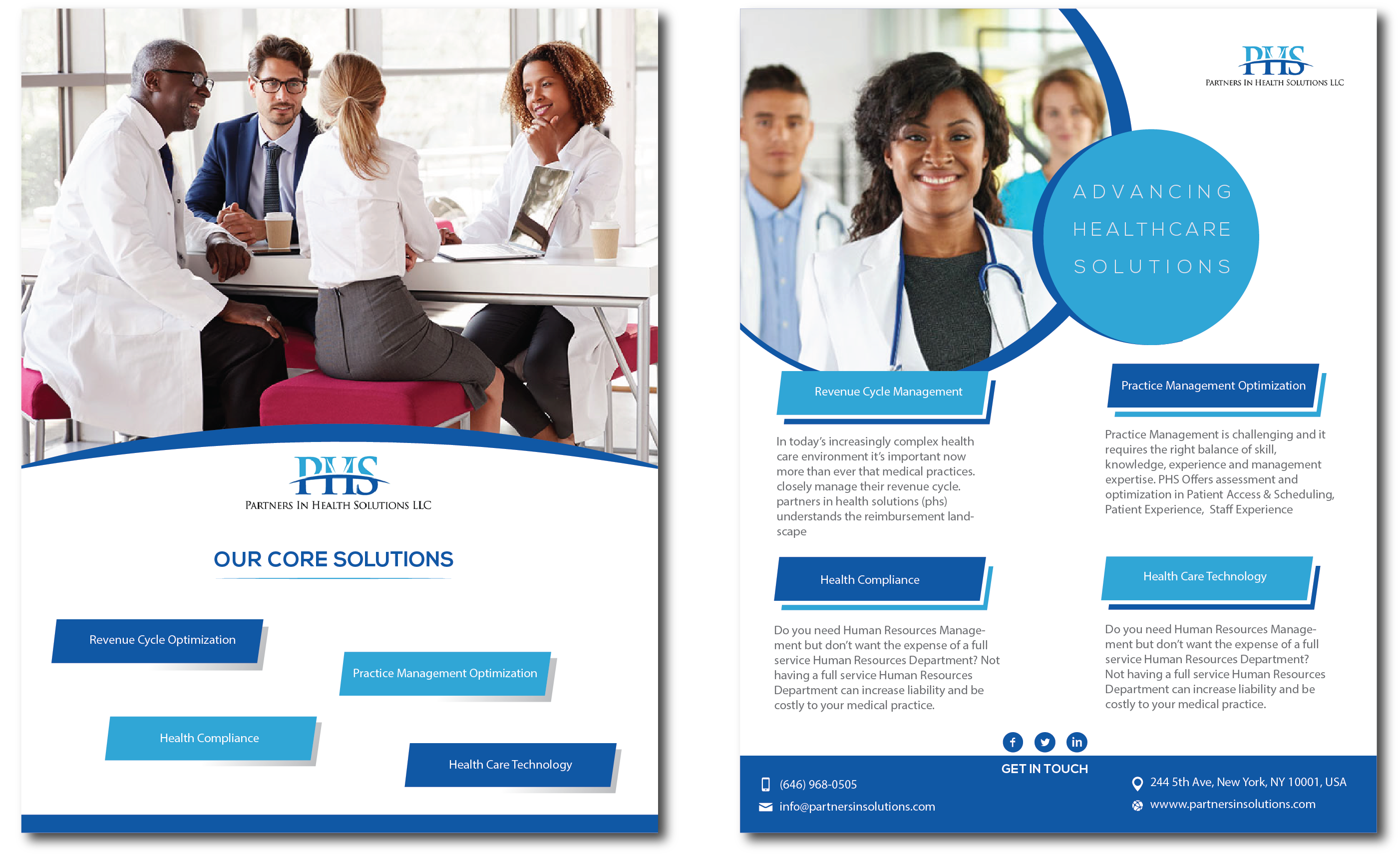 Flyer Design by creativziner for Partners In Health Solutions LLC | Design #22579450
