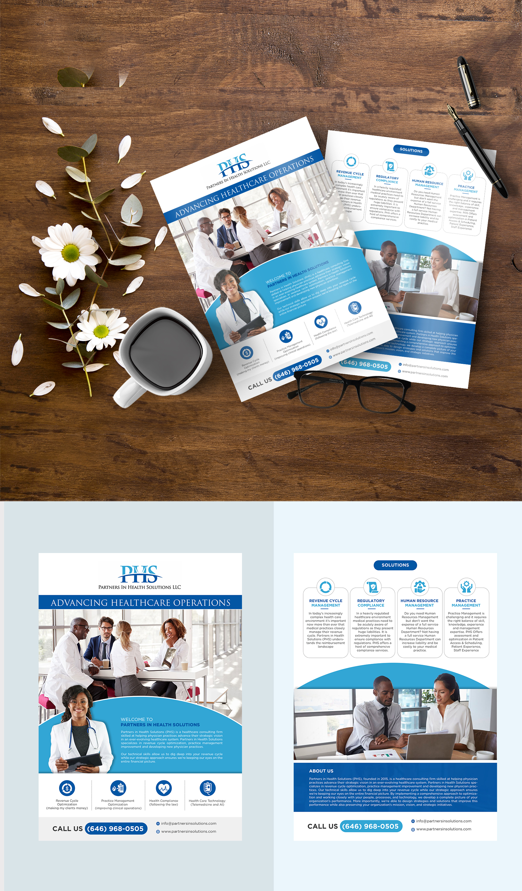 Flyer Design by ZeneFashions for Partners In Health Solutions LLC | Design #22551097