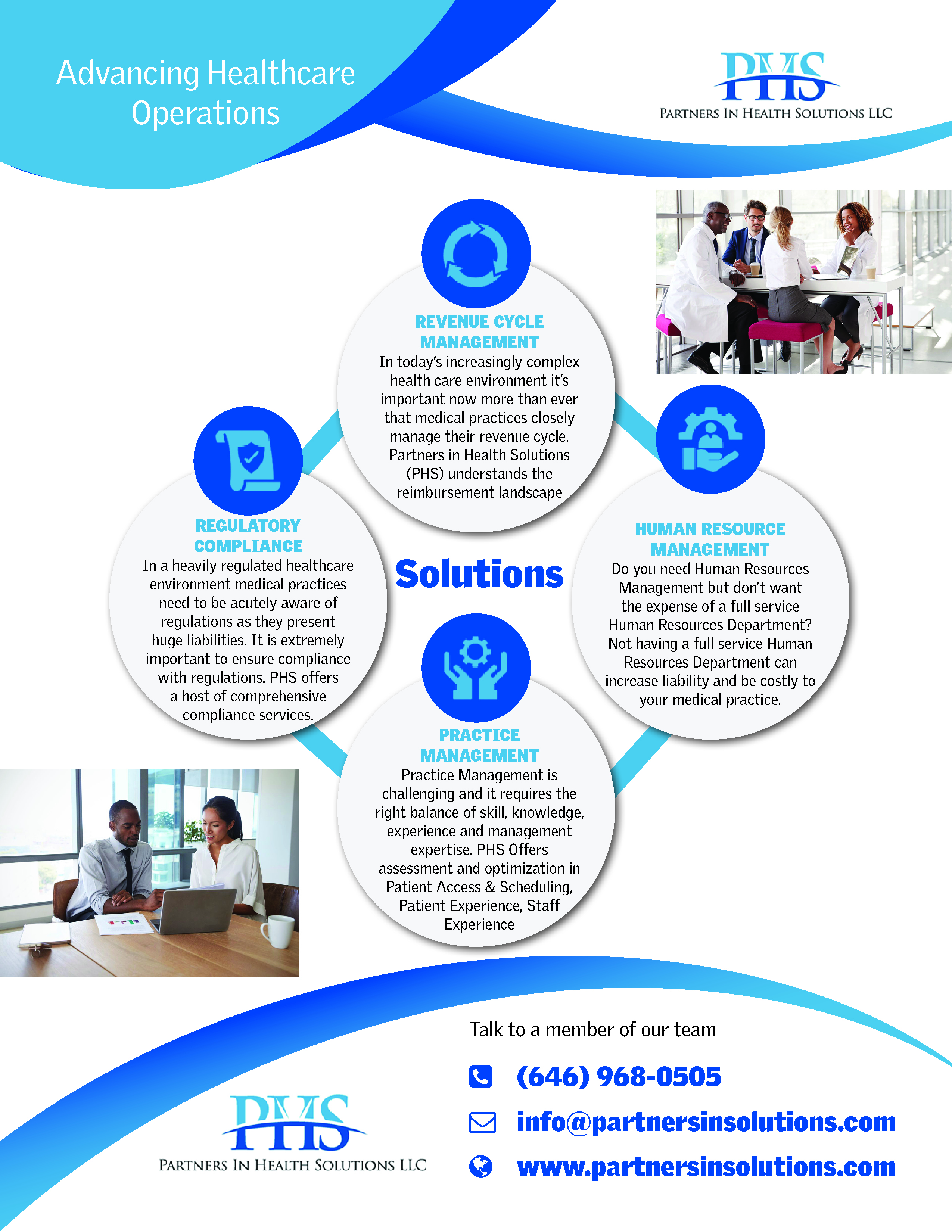 Design de Flyer par anchortech pour Partners In Health Solutions LLC | Design #22589550