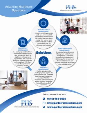 Flyer-Design von anchortech für Partners In Health Solutions LLC | Design #22589550