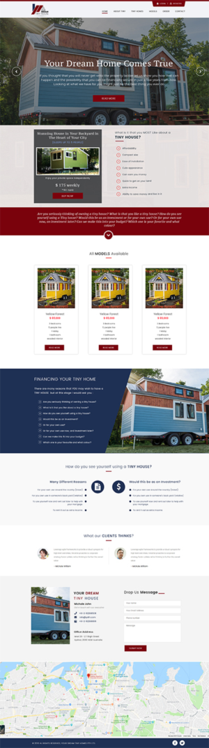 Your dream tiny house | Web Design by Expert Designer