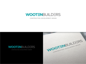 Wooten Builders/ (Sub Text) Construction. Development. Design | Logo Design by Atvento Graphics