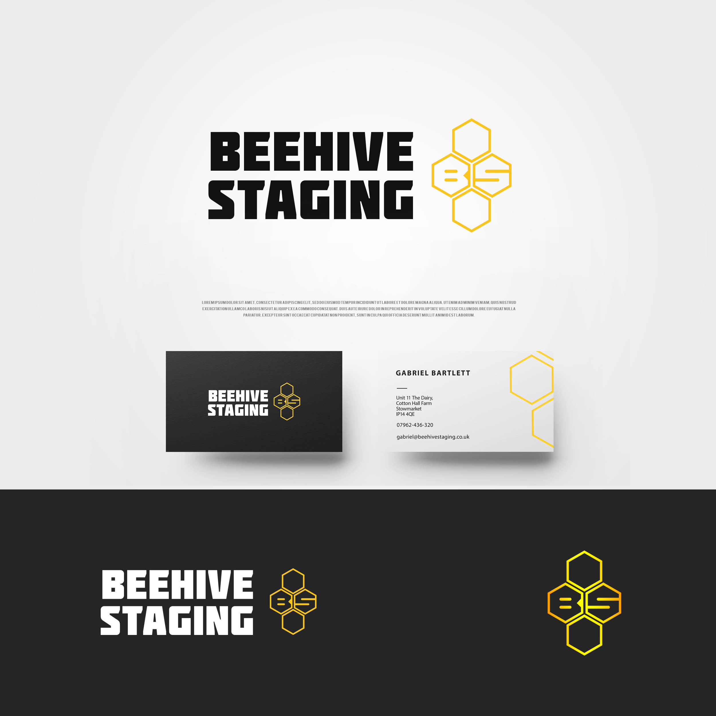 Diseño de Logo por Happy Creatives para Beehive Staging | Diseño #22605592