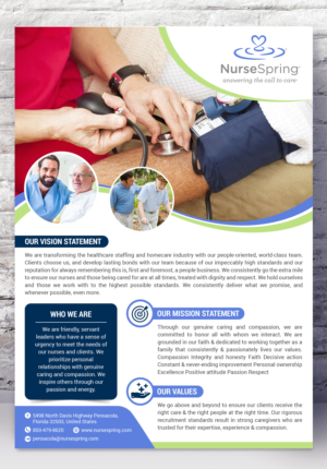 NurseSpring Brand Standards and Core Values  | Diseño de Póster por SAI DESIGNS