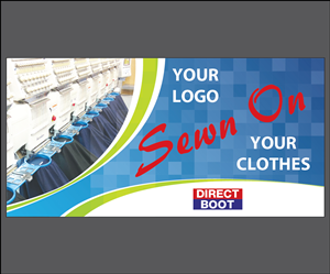 your logo, sewn on, your garments ,today , shop
