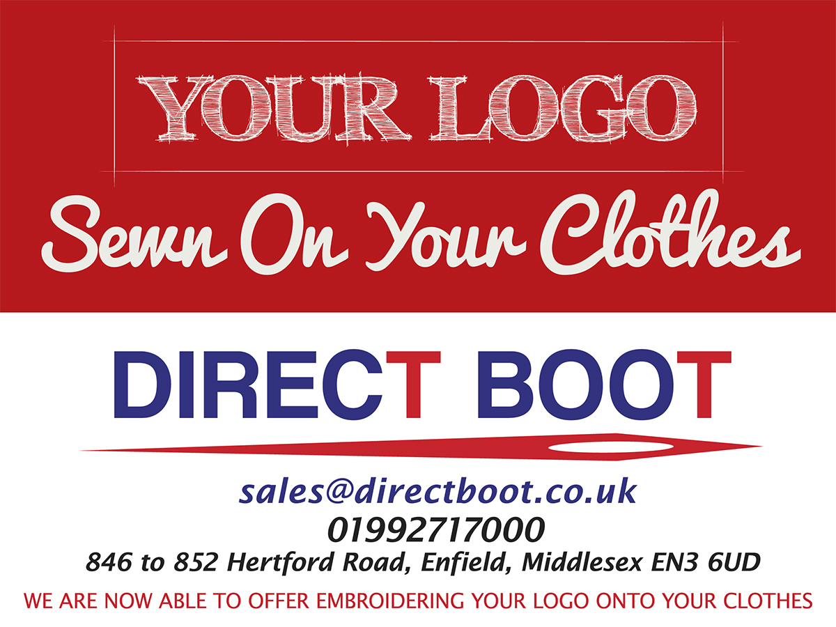 Signage Design by LineArt Design for DIRECT BOOT & SHOE SUPLIES LTD | Design #2965799