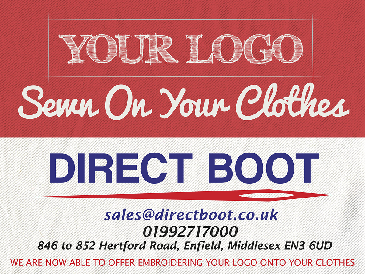 Signage Design by LineArt Design for DIRECT BOOT & SHOE SUPLIES LTD | Design #2965808