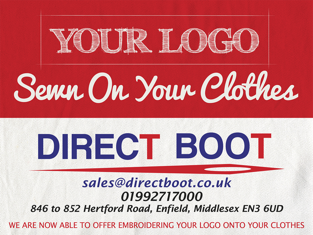 Signage Design by LineArt Design for DIRECT BOOT & SHOE SUPLIES LTD | Design #2965828