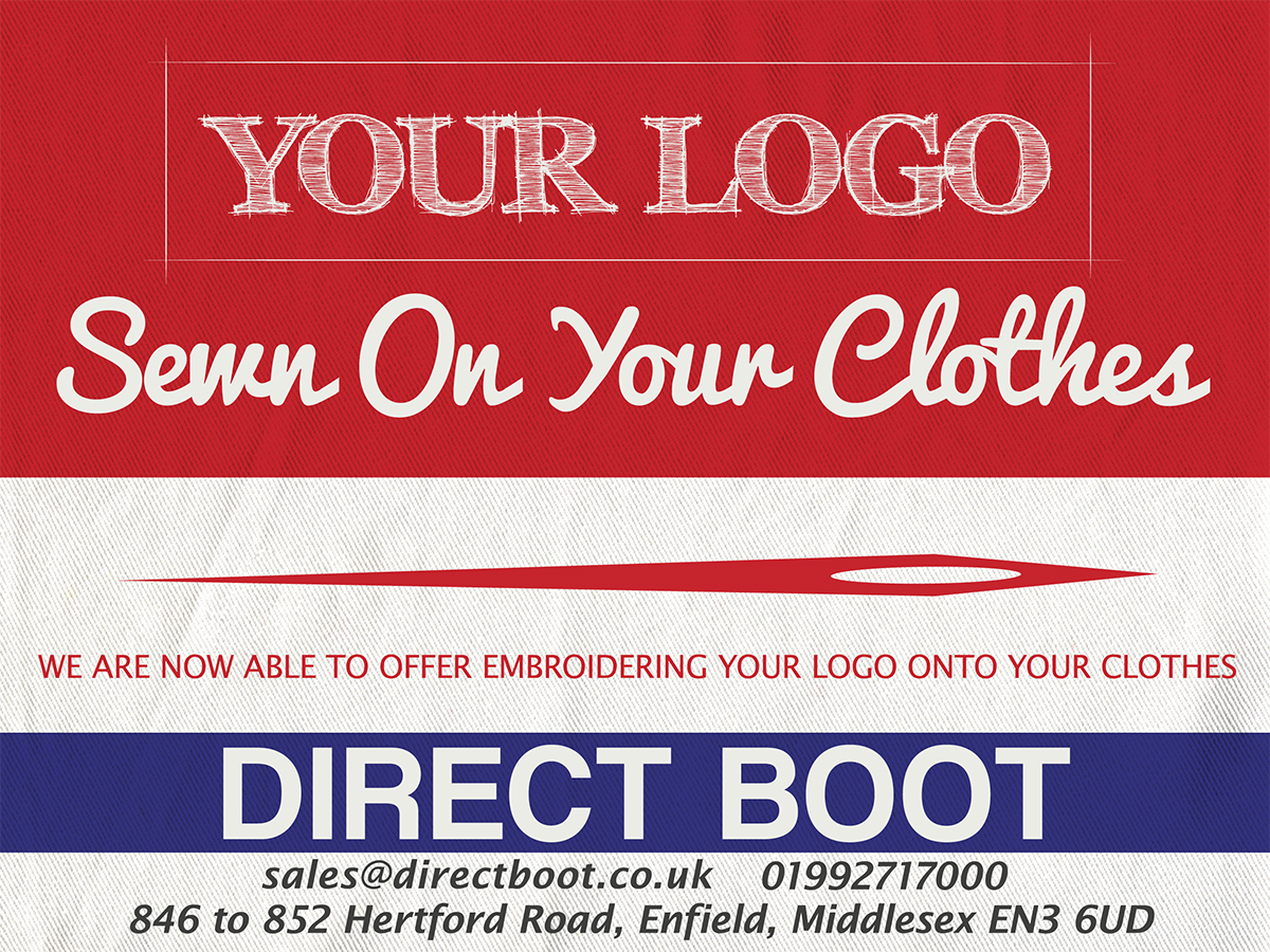 Signage Design by LineArt Design for DIRECT BOOT & SHOE SUPLIES LTD | Design #2966155