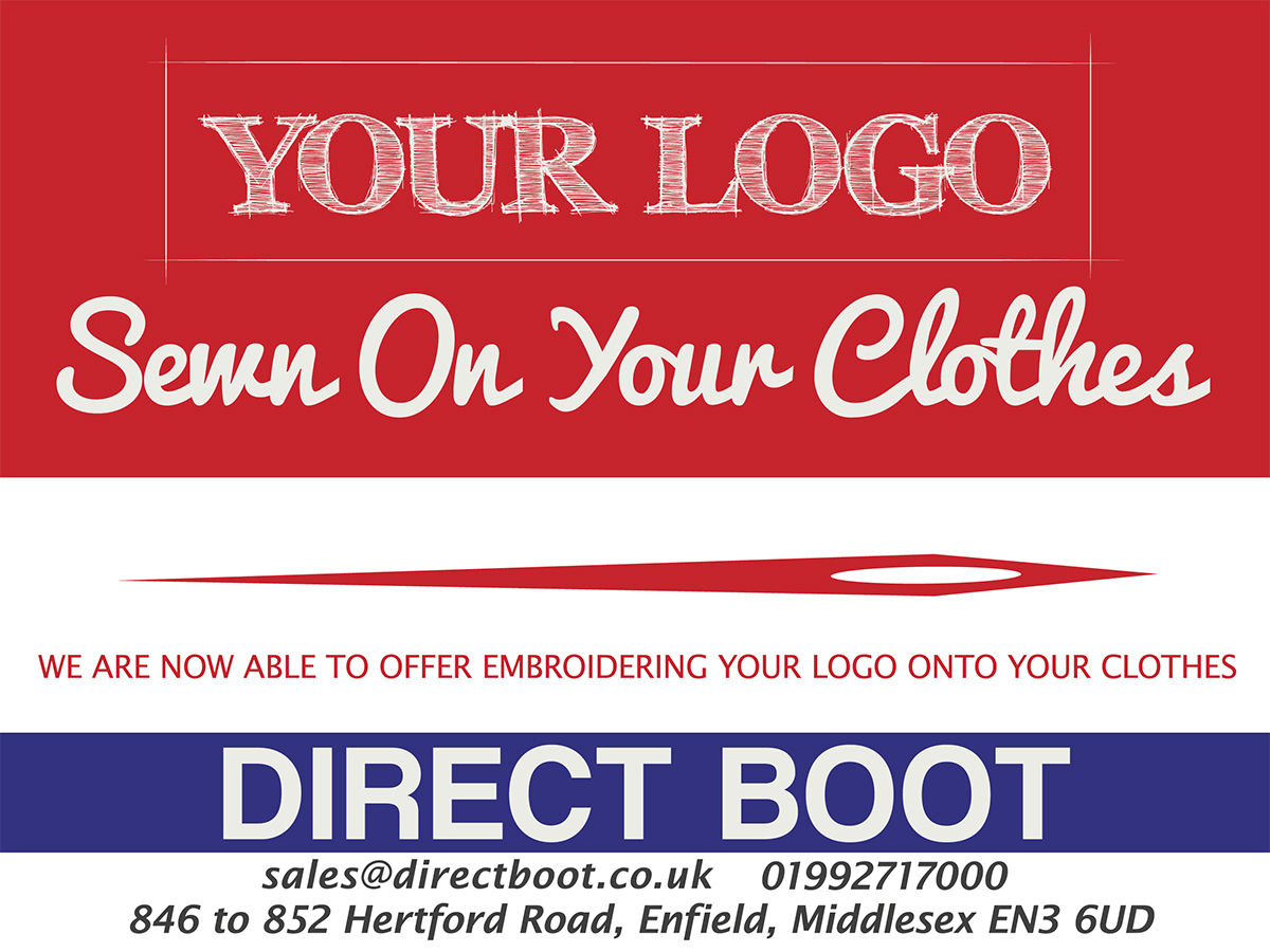 Signage Design by LineArt Design for DIRECT BOOT & SHOE SUPLIES LTD | Design #2966168
