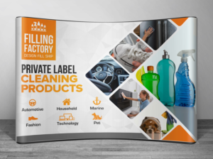 Industrial Pop Up Display For Tradeshow Booth | Signage Design by SAI DESIGNS