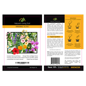 Label Design by Martin Alonso for Nature's Living Soil | Design: #22621568