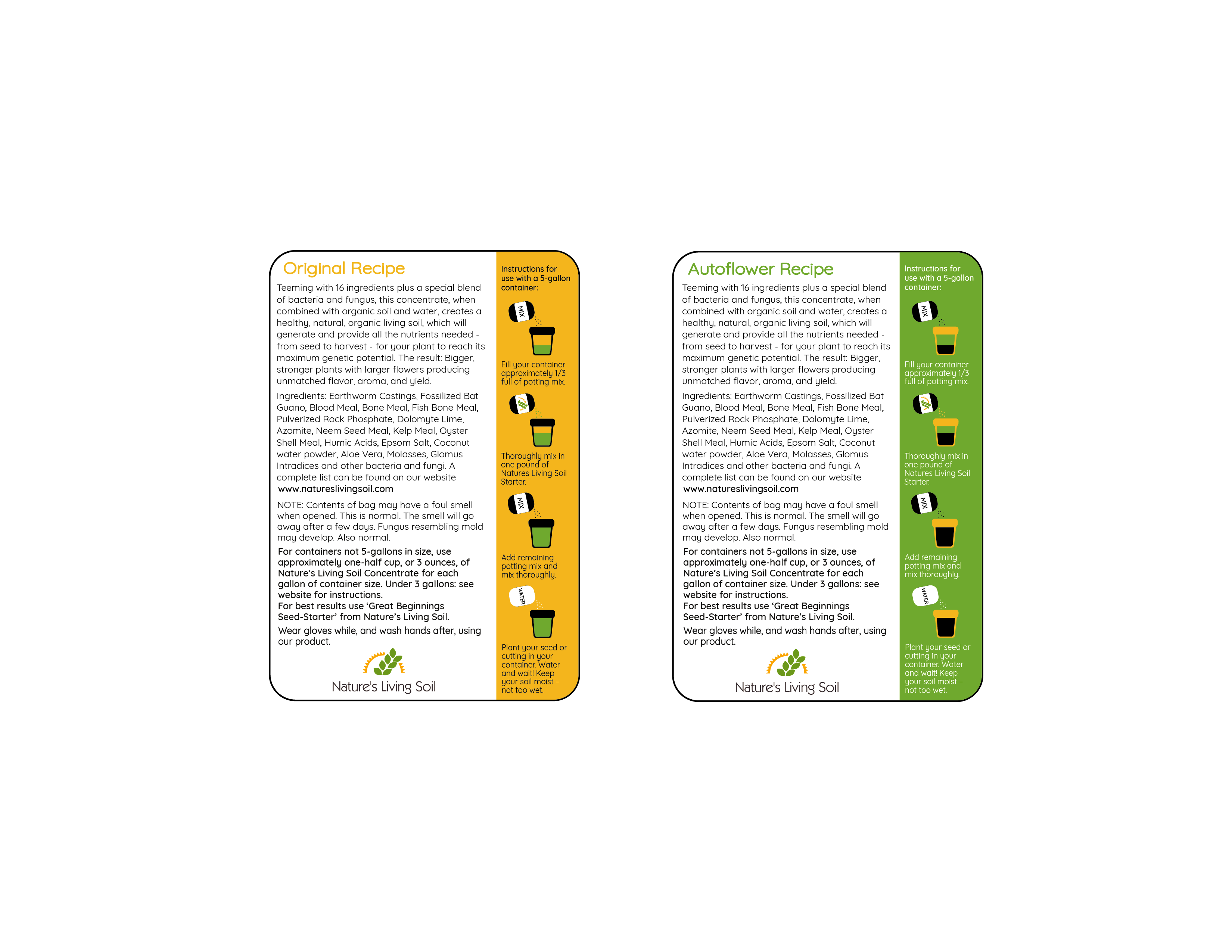 Diseño de Etiqueta por Nada H para Nature's Living Soil | Diseño #22627726