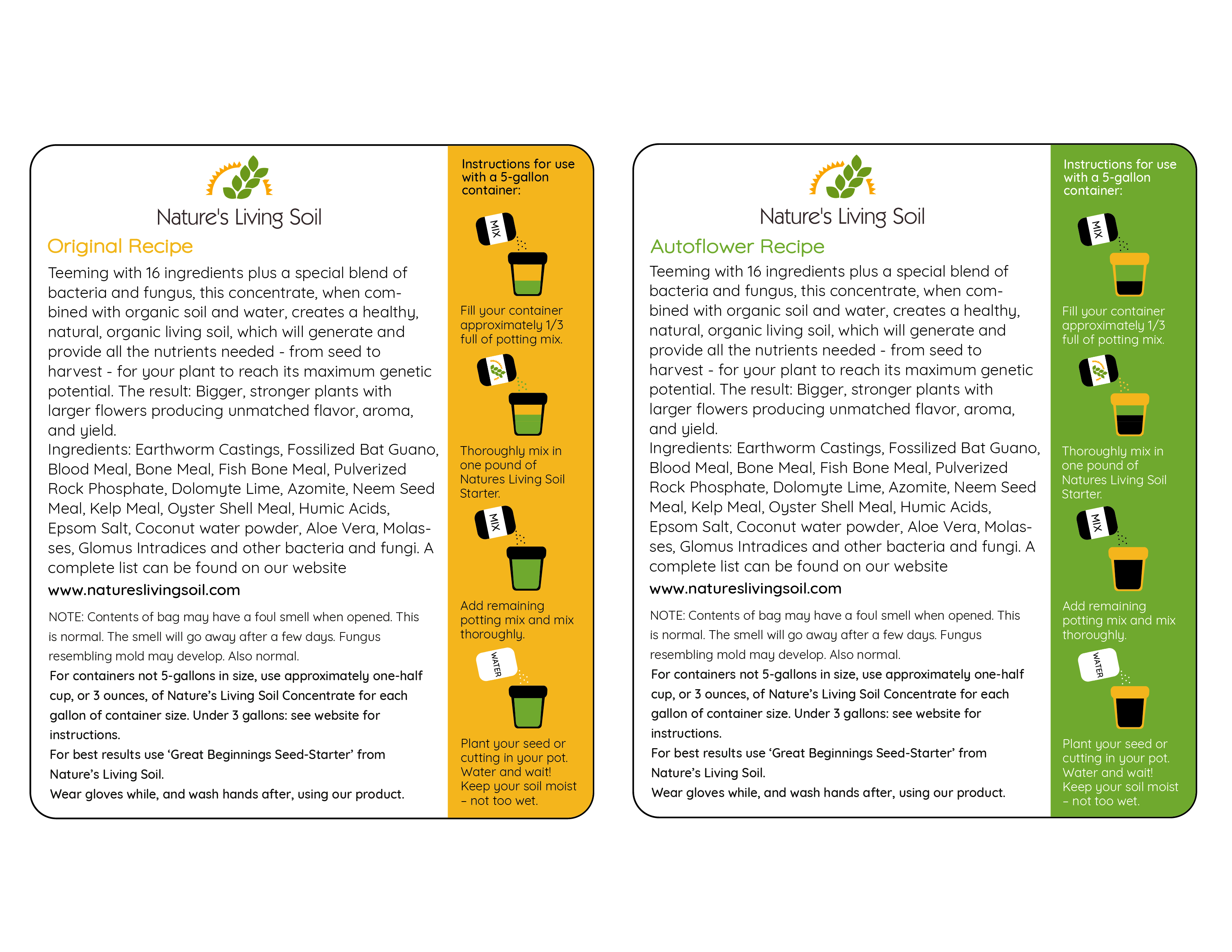 Diseño de Etiqueta por Nada H para Nature's Living Soil | Diseño #22627729