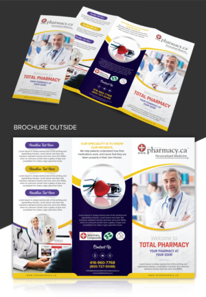 pharmacy bi or tri -fold brochure for 3 pharmacy's | Flyer Design by SAI DESIGNS