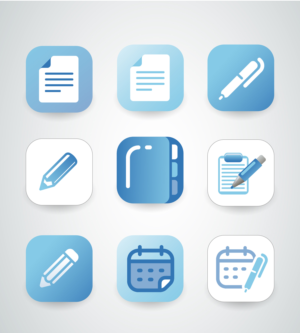 Icon design for Diary, Journal App (Apple App Store) | Icon Design by typeo1978