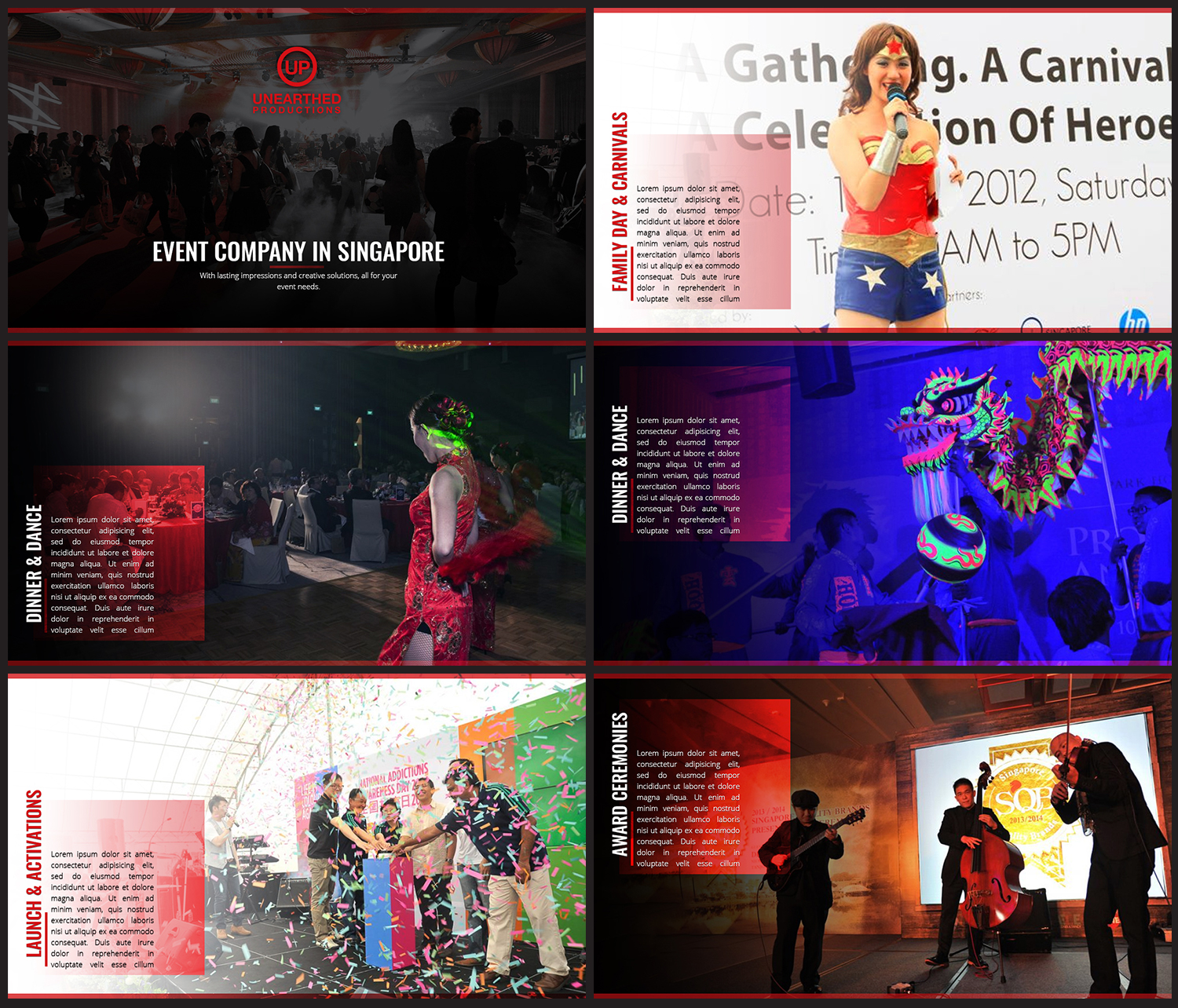 Catalogue Design by Impressive Solutions for Unearthed Productions Events Management | Design #22716334