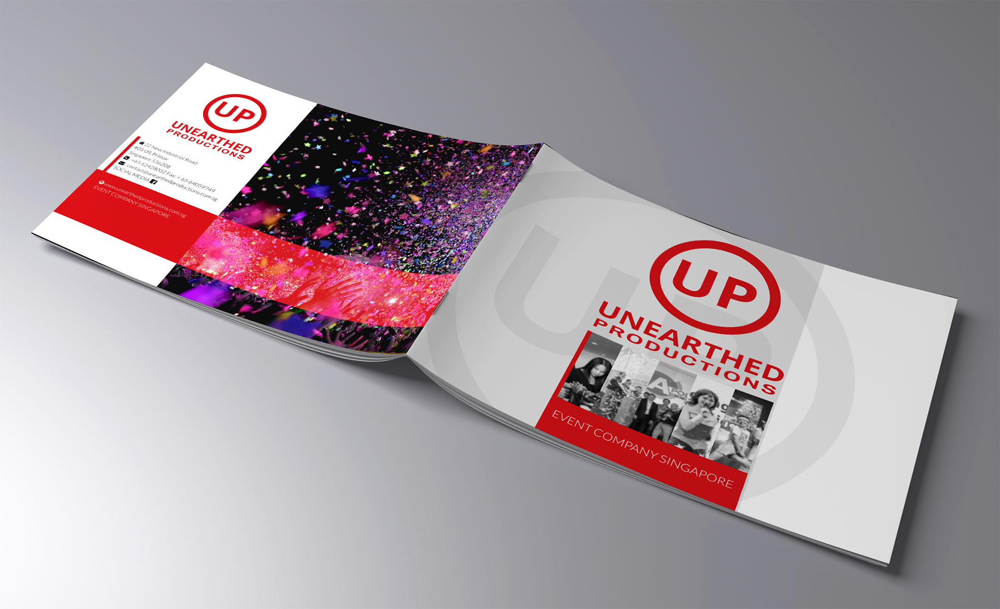 Catalogue Design by elveneclipse for Unearthed Productions Events Management | Design #22725378