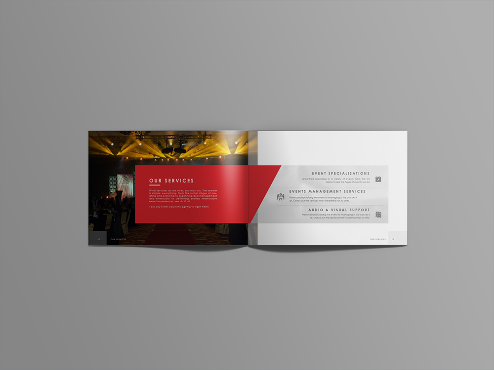 Katalog-Design von nafizrahat für Unearthed Productions Events Management | Design #22711727