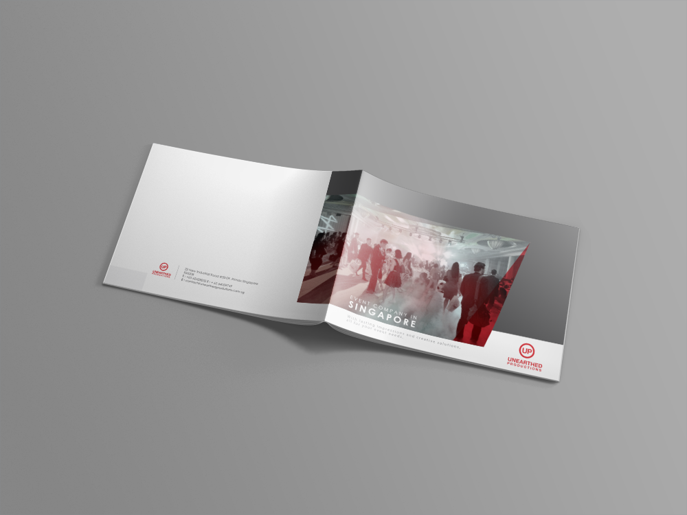 Catalogue Design by nafizrahat for Unearthed Productions Events Management | Design #22720398