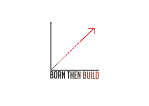 Born Then Built. We are not born as something, we have to build it. | Etikett-Design von Amer Flehan