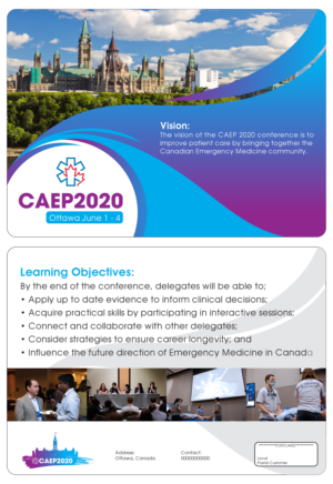 Flyer Design by Danish for Canadian Association of Emergency Physicians | Design: #22590231