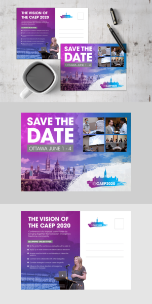CAEP2020 Save the date post card | Diseño de Flyer por ZeneFashions