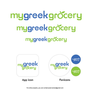 My Greek Grocery | Logo Design by Noche designs
