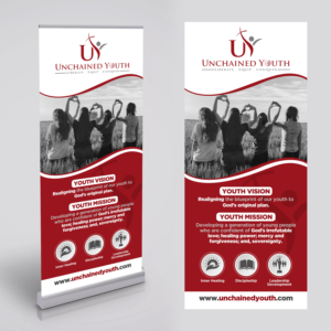 Retractable Banner Design for Youth Group | Messestand-Design von Designers Hub