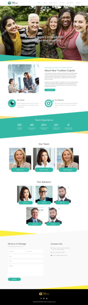 Web design for a women venture fund | Diseño Web por Mukarram Haidari