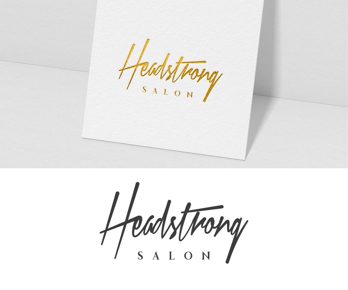 Logo Design for Headstrong Salon by HH Arts Design 22571272