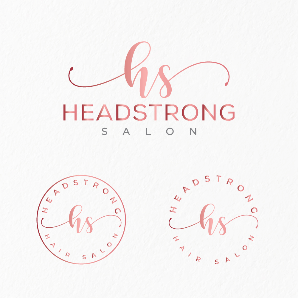 Logo Design by Kabelo Phofedi for Headstrong Salon | Design: #22574904