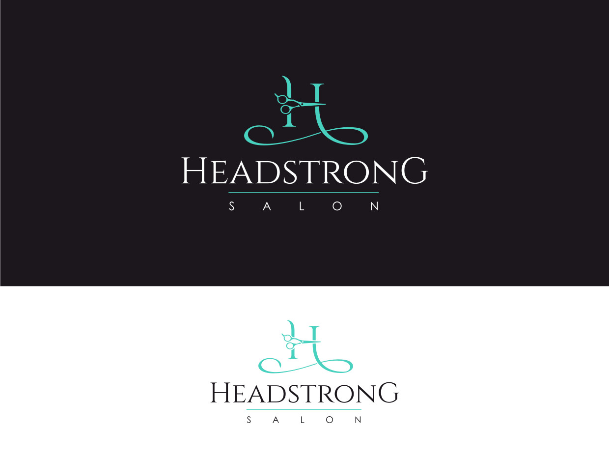 Logo Design by Sandra Vogel for Headstrong Salon | Design #22571124