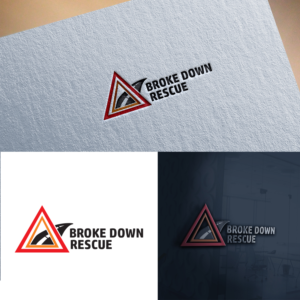 It definately has to have our name in the logo. Broke Down Rescue. | Logo Design by Creative Jiniya
