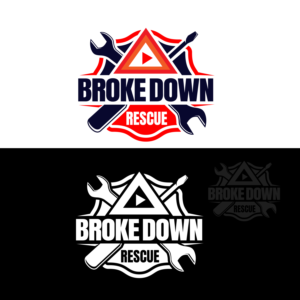 It definately has to have our name in the logo. Broke Down Rescue. | Logo Design by sherman