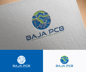 Baja PCB (with optional catch phrase “performance interconnects” if it can be made to look good and not clash. | Diseño de Logo por step forward 2
