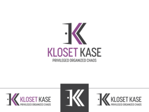 we would like the logo to look good with the name kloset_kase but also be able to  stand alone with just an image. | Logo Design by kaatem