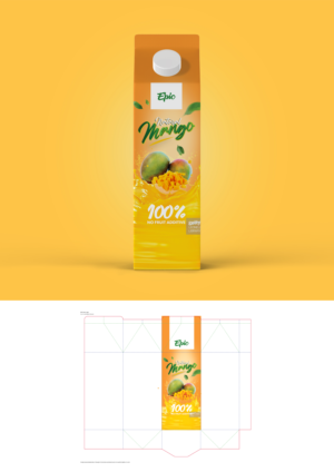 Epic mango tetra pak packaging design | Graphic Design by Nublan Ameram