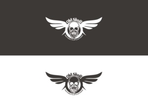Old Skull - Motorcycle Clothing | Logo-Design von Matea