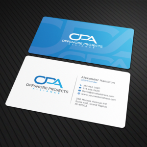 Offshore Energy Projects Management Consultancy needs a business card design  | Diseño de Tarjeta de Presentación por Sandaruwan